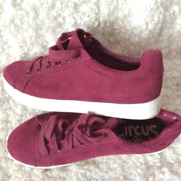 Burgundy Circus by Sam Edelman suede sneakers - Picture 1 of 6